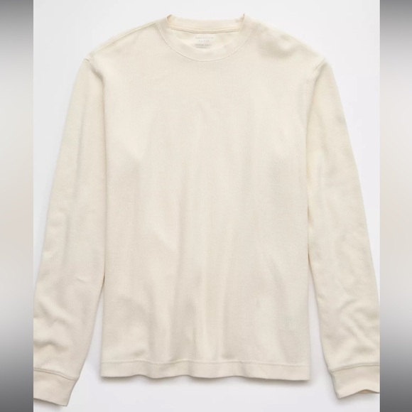 NWT AE Ribbed Long Sleeve Thermal T-shirt, Size XL - Picture 5 of 10